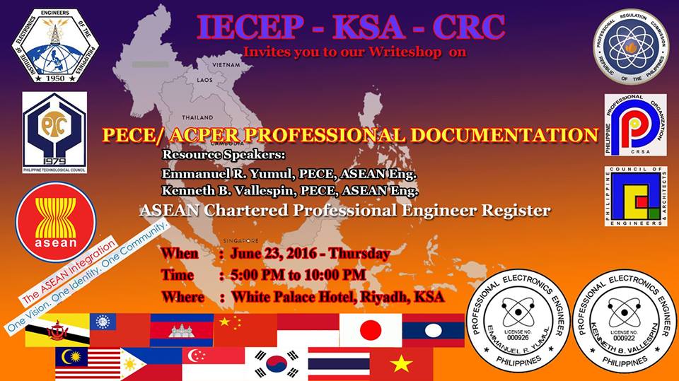 Peceacper Writeshop Institute Of Electronics Engineers Of The Philippines Kingdom Of Saudi 9666
